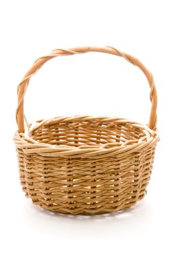 Empty woven basket clipart