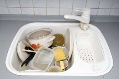 Dirty dishes clipart