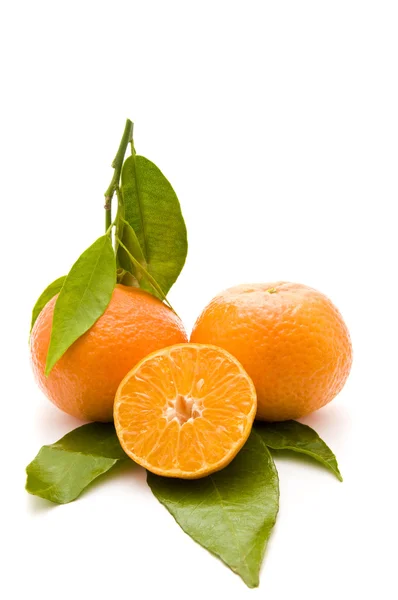 Bio świeże mandarynki — Zdjęcie stockowe