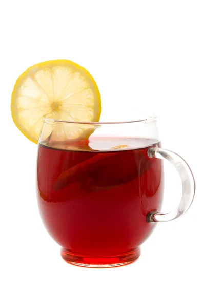 Teetasse und Zitrone — Stockfoto