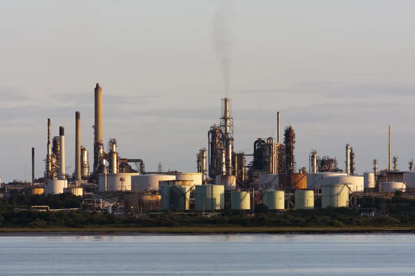 stock image Fawley Oil Refinery from across the Solent