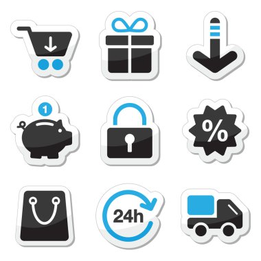 Web / internet icons set - shopping clipart