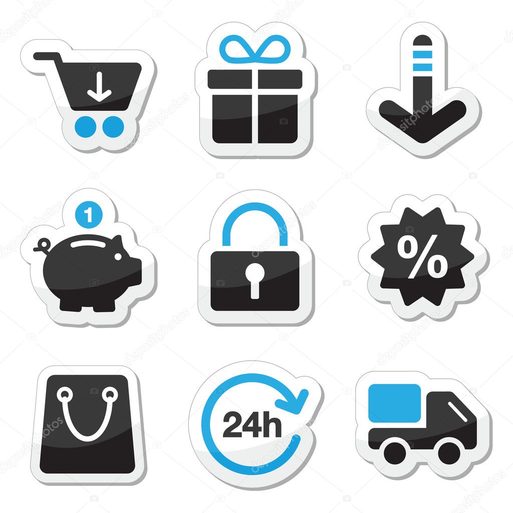 Web / internet icons set - shopping