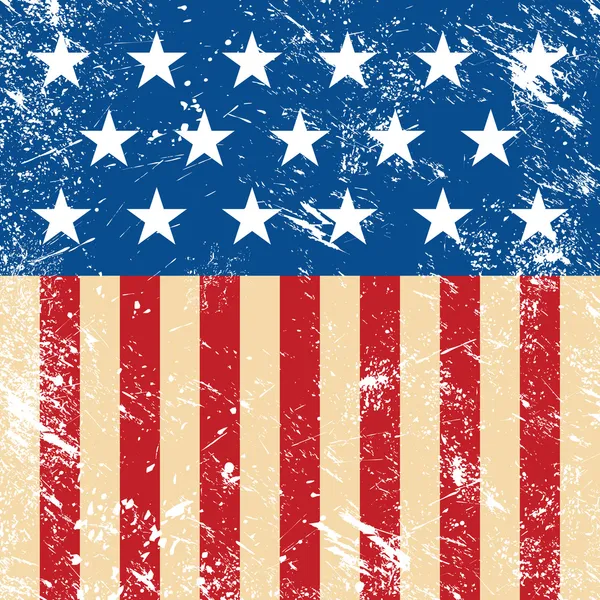 USA retro flaggan — Stock vektor
