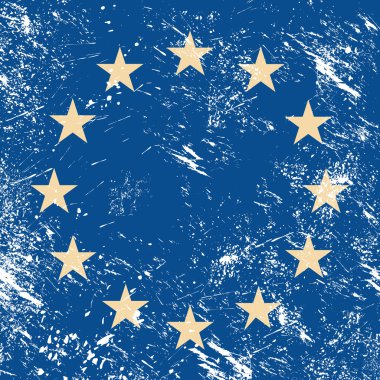 EU retro flag clipart