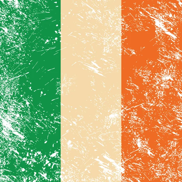 レトロ旗のアイルランド — ストックベクタ