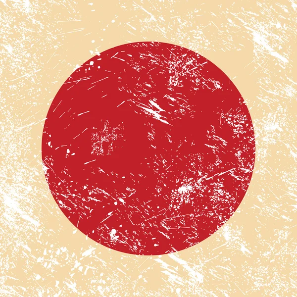 Japan retro flag — Stock Vector