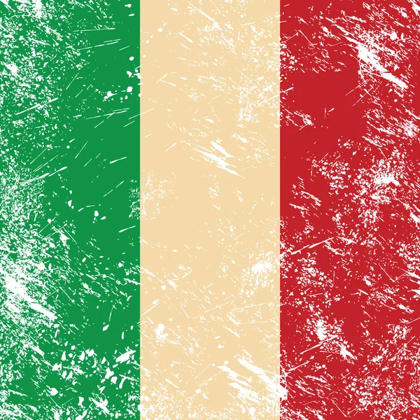Italien retro flagga — Stock vektor