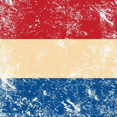 Holland retro flag clipart