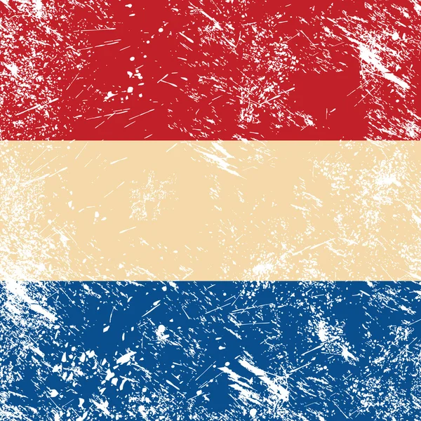 stock vector Holland retro flag