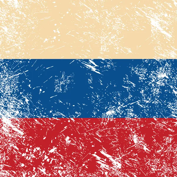俄罗斯复古国旗 — 图库矢量图片