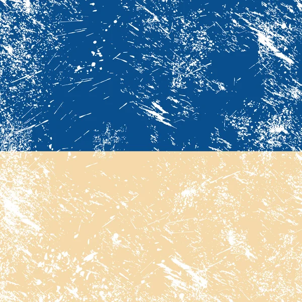 Retro vlag van Oekraïne — Stockvector