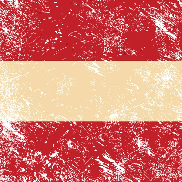 Österrike retro flagga — Stock vektor