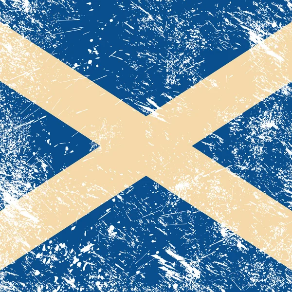 Schottland Retro-Flagge — Stockvektor