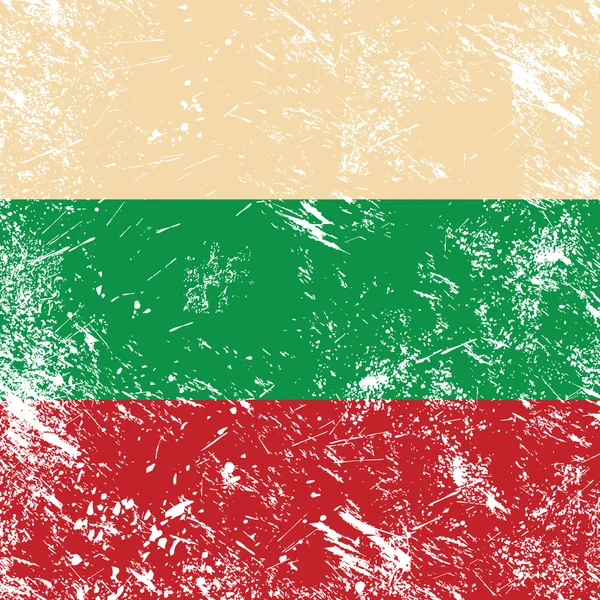 Bulgaria retro flag — Stock Vector