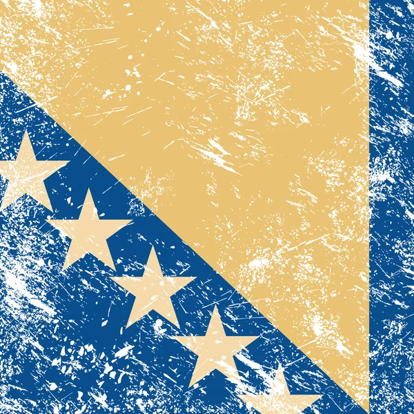 Bosnië en Herzegovina retro vlag — Stockvector