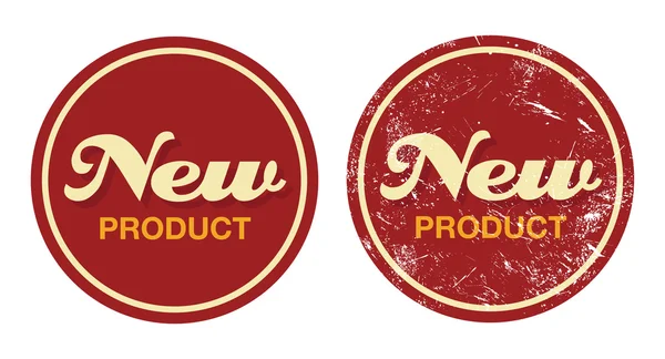 stock vector New product red retro badge - grunge style