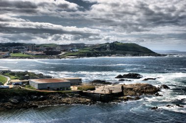 The coast of death in La Coruna clipart