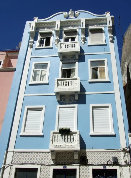 Färgglada hus i Lissabon, portugal — Stockfoto