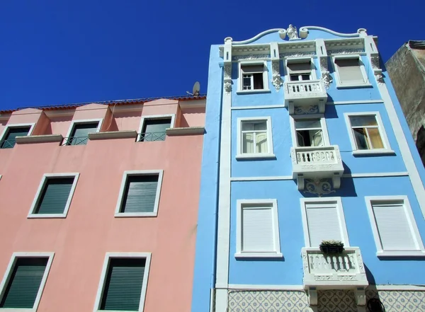 Casas coloridas em Lisboa — Fotografia de Stock