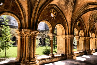 Cloister of Se Velha in Coimbra clipart