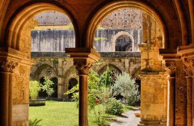 Cloister of Se Velha in Coimbra clipart