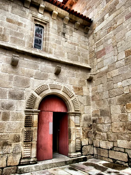 Door of Vila Real cathedral — Stock Photo, Image