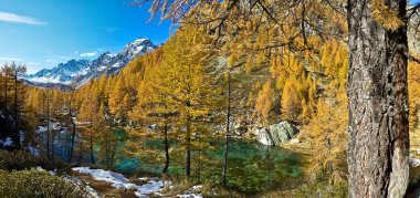 Lake of the witches (blue lake) Alp Devero clipart
