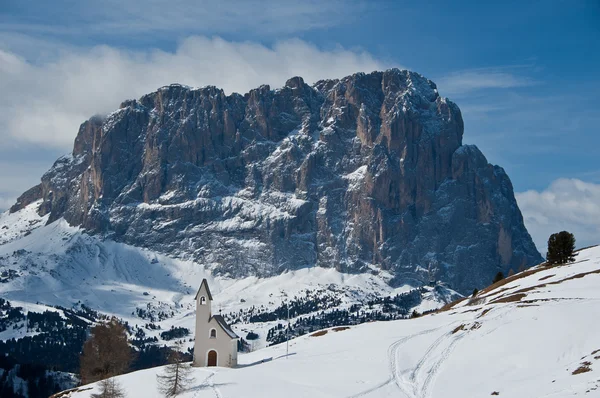 Mount sassolungo görünümünü — Stok fotoğraf