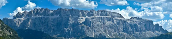 Zobrazit skupiny sella, alta badia - Dolomity — Stock fotografie