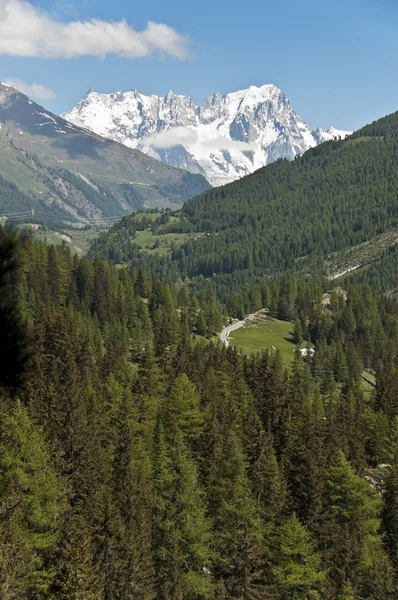 Mont blanc - údolí aosta, Itálie — Stock fotografie