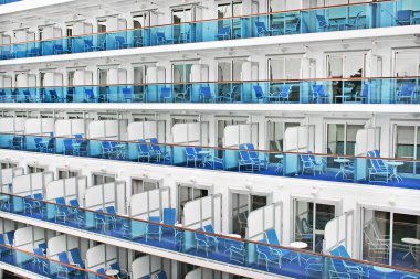 Cruise ship cabins clipart