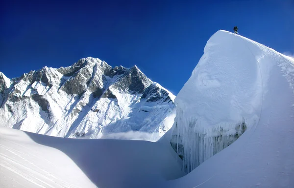 Alpinismo extremo nos Himalaias — Fotografia de Stock
