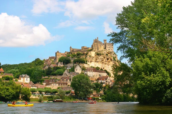 stock image Kayaking on river Dordogne in France