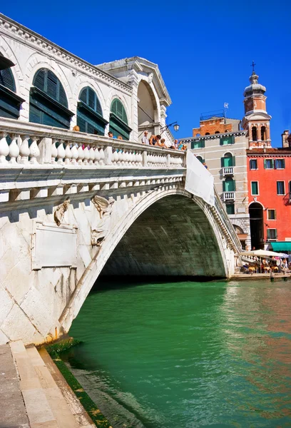 Γέφυρα Ριάλτο στη Βενετία, Ιταλία — Φωτογραφία Αρχείου