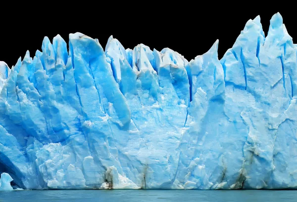 Icebergs isolated on black — Stockfoto