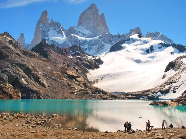 Dağ manzarası ile mt. fitz roy Patagonya, Güney Amerika ' — Stok fotoğraf
