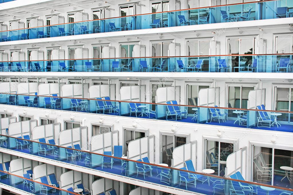 Cruise ship cabins