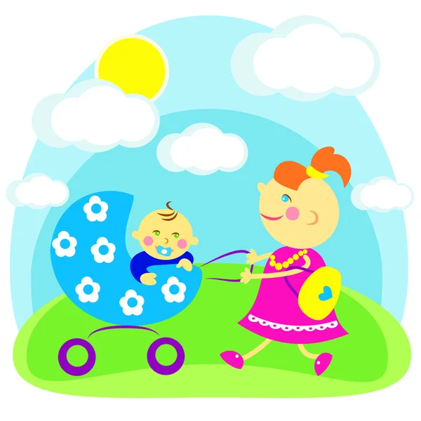 Mother and child — Stock Vector