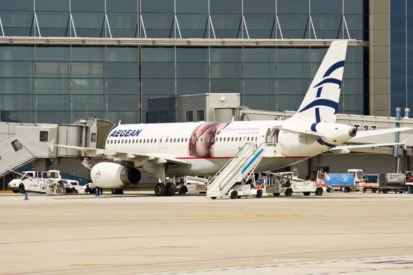 Aegean Airlines, Airbus 320 — Fotografia de Stock