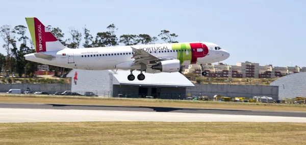 ポルトガル エアバス 320 をタップします。 — ストック写真