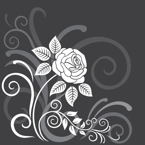 Dekoratif çiçek arka plan — Stok Vektör