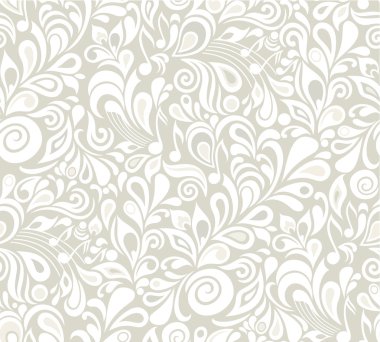 Decorative musical floral theme clipart