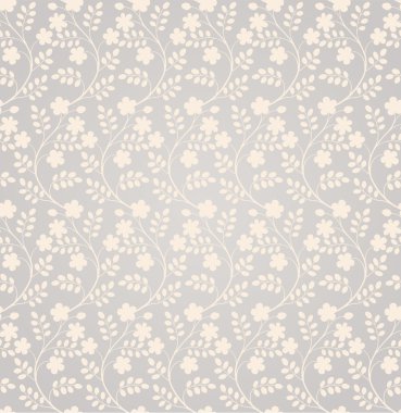 Elegant seamless floral pattern clipart