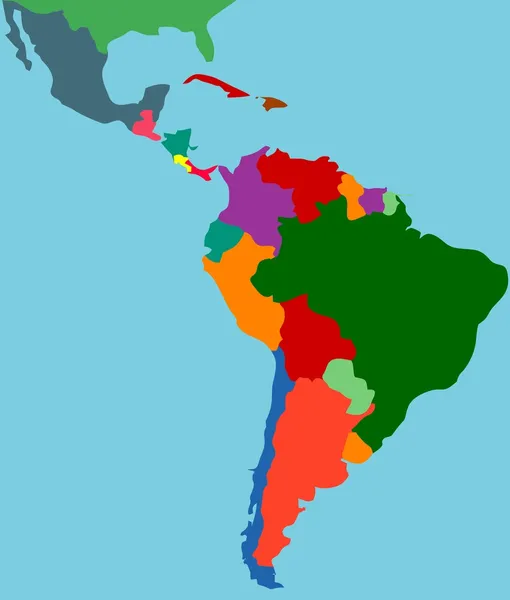 America latina — Vettoriale Stock