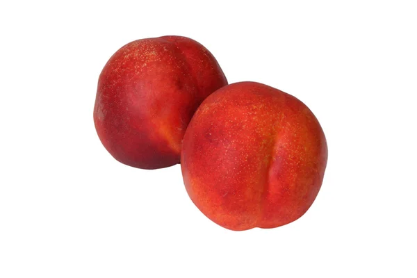 Nectarine fruit isolated on white — Stock Photo, Image