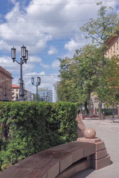 Stock image Summer alley in Minsk downtown