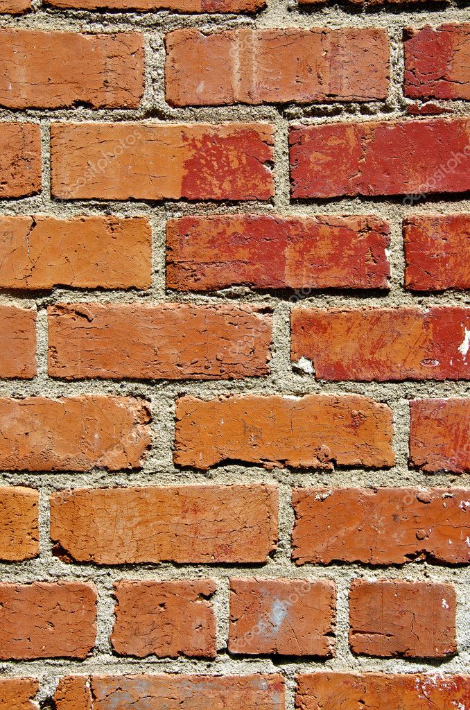 Weathered red brick background — Stock Photo © cndtrvlgrl #10972104