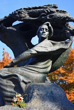 Chopin Monument in Warsaw clipart