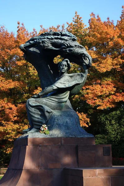 Monument Chopin en Pologne à Varsovie — Photo